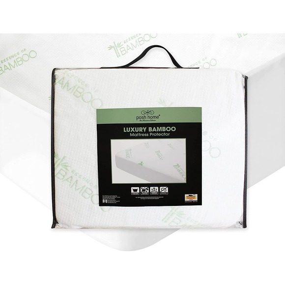 Comfort Lab Premium Bamboo Mattress Protector and Pad - Machine Washable - King - Picture 1 of 2